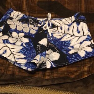 Hawaiian Print Swim Shorts
